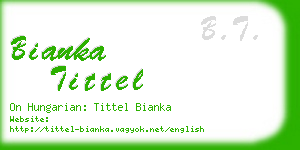 bianka tittel business card